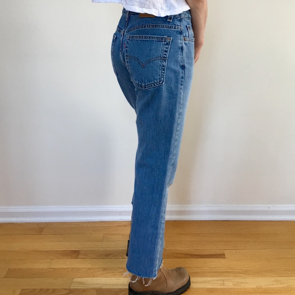 Levi's Cropped Boot Cut Flare Denim - image 3